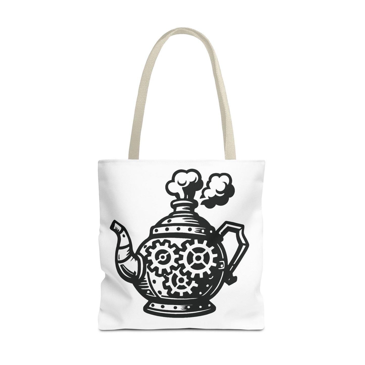 "Tea is On" Motivational Tote Bag, Gym Carryall, Workout Bag, Reusable Shopping Tote, Eco-Friendly Reusable Bag, Challenge Every System Bag
