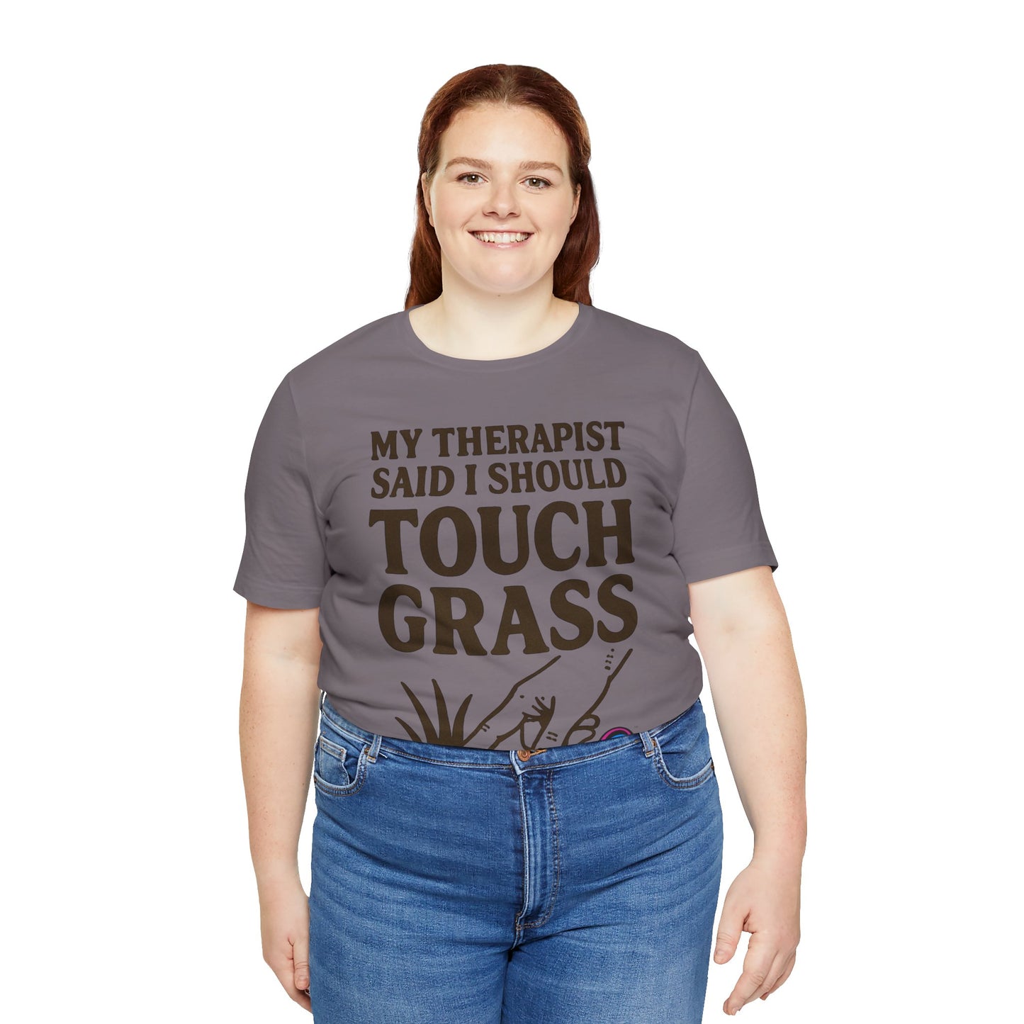 Touch Grass Tee – Sage Advice by Organic Intelligence™ Unisex Tee, Casual Shirt, Cotton T-shirt