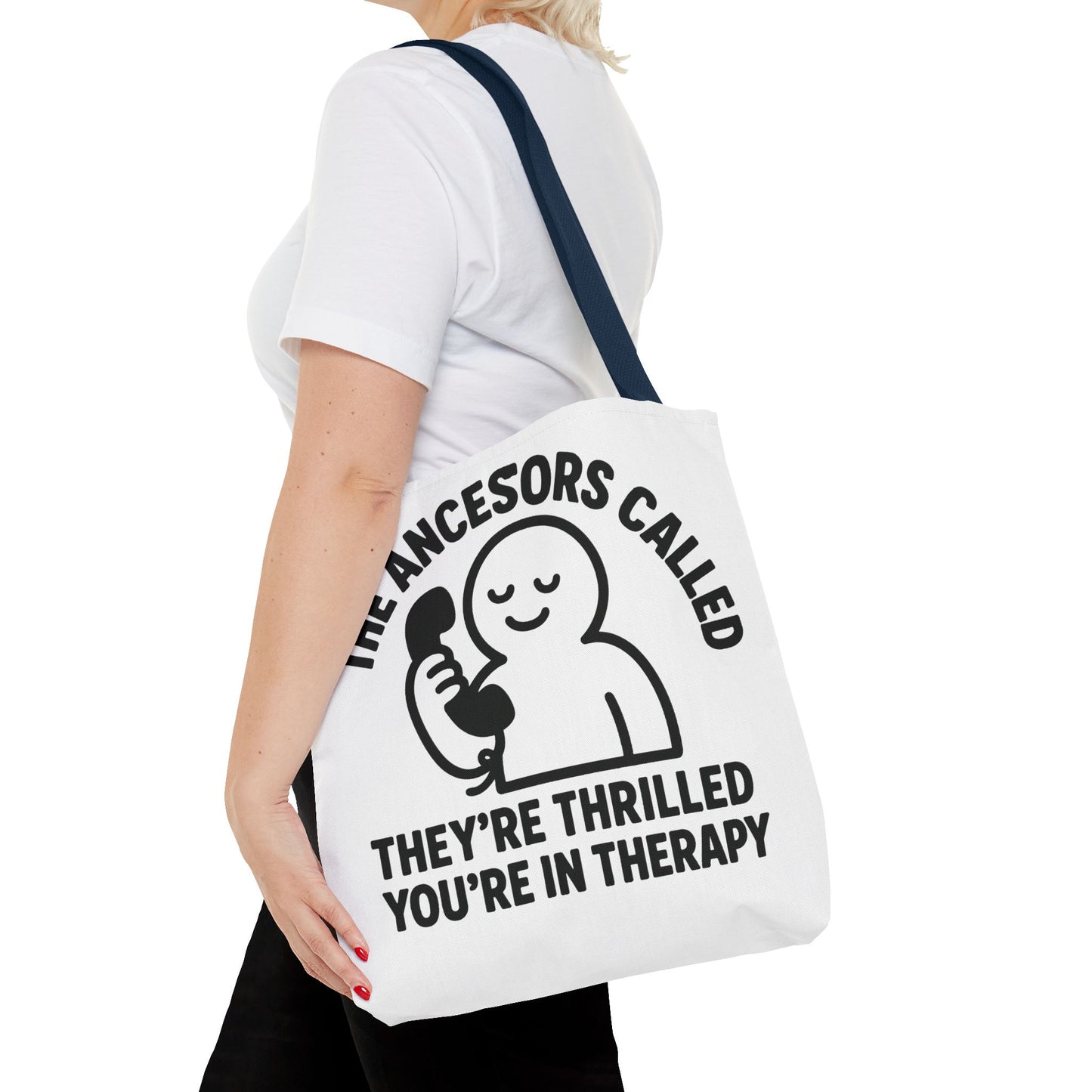 "The Ancestors are Thrilled" tote bag, Gym bag carryall