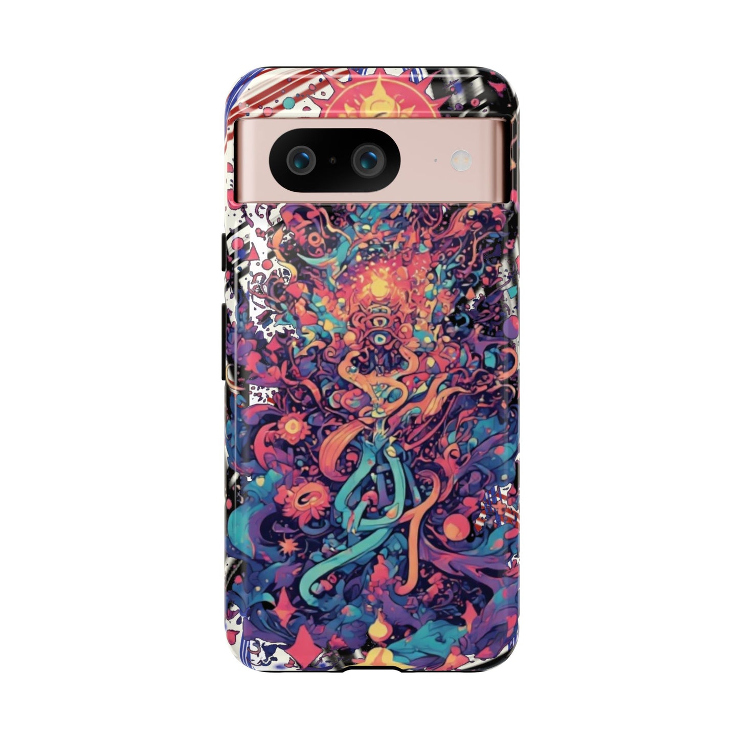 Colorful Phone Case, Unique Phone Cover, Tough Cases, Artistic Smartphone Protector, Gifts for Her