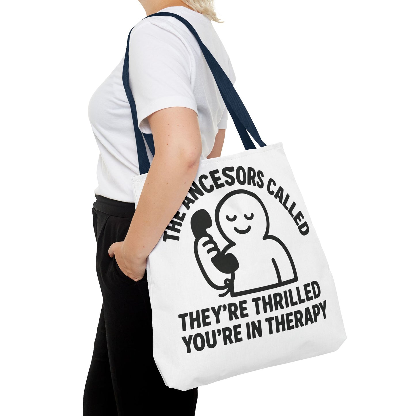 "The Ancestors are Thrilled" tote bag, Gym bag carryall