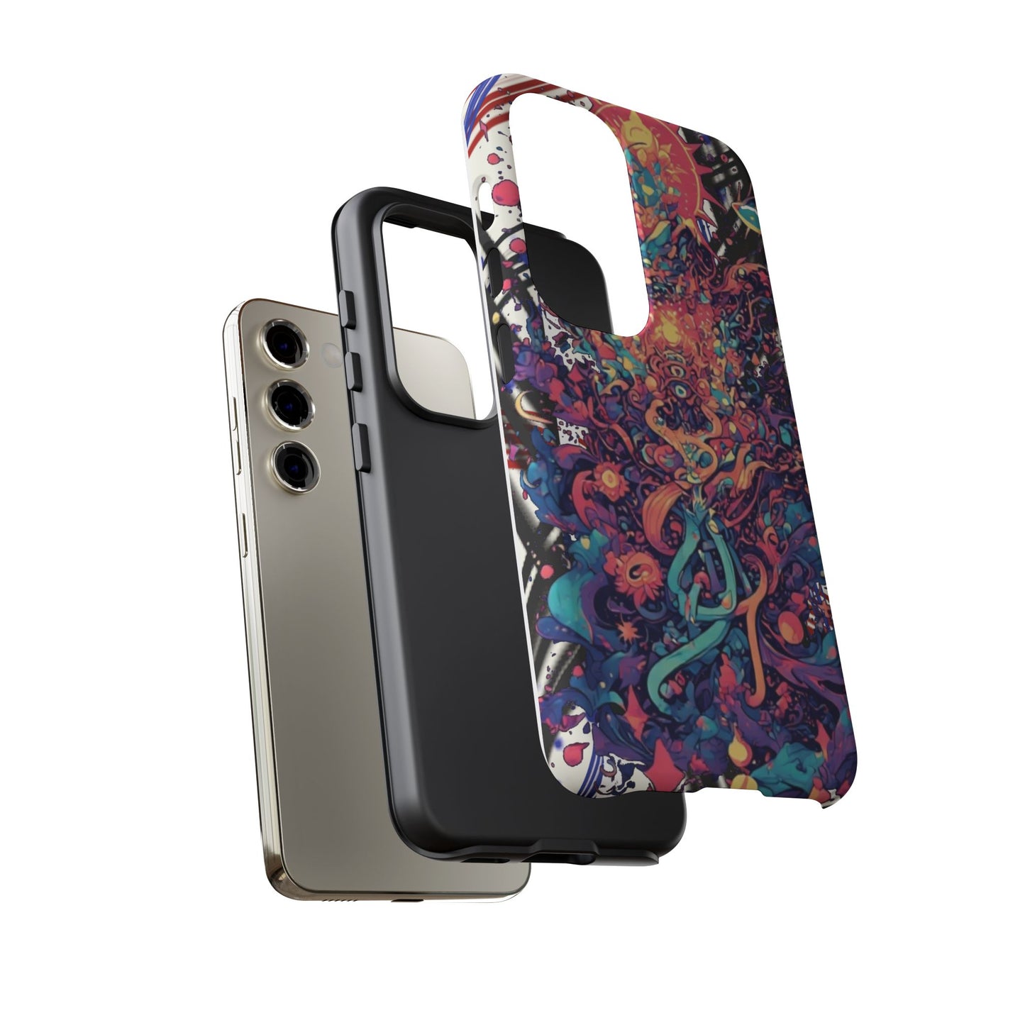 Colorful Phone Case, Unique Phone Cover, Tough Cases, Artistic Smartphone Protector, Gifts for Her