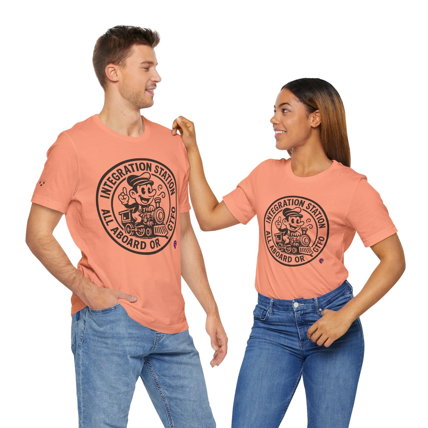 Integration Station Tee – All Aboard or GTFO by Organic Intelligence™ Unisex Tee, Casual Shirt, Cotton T-shirt