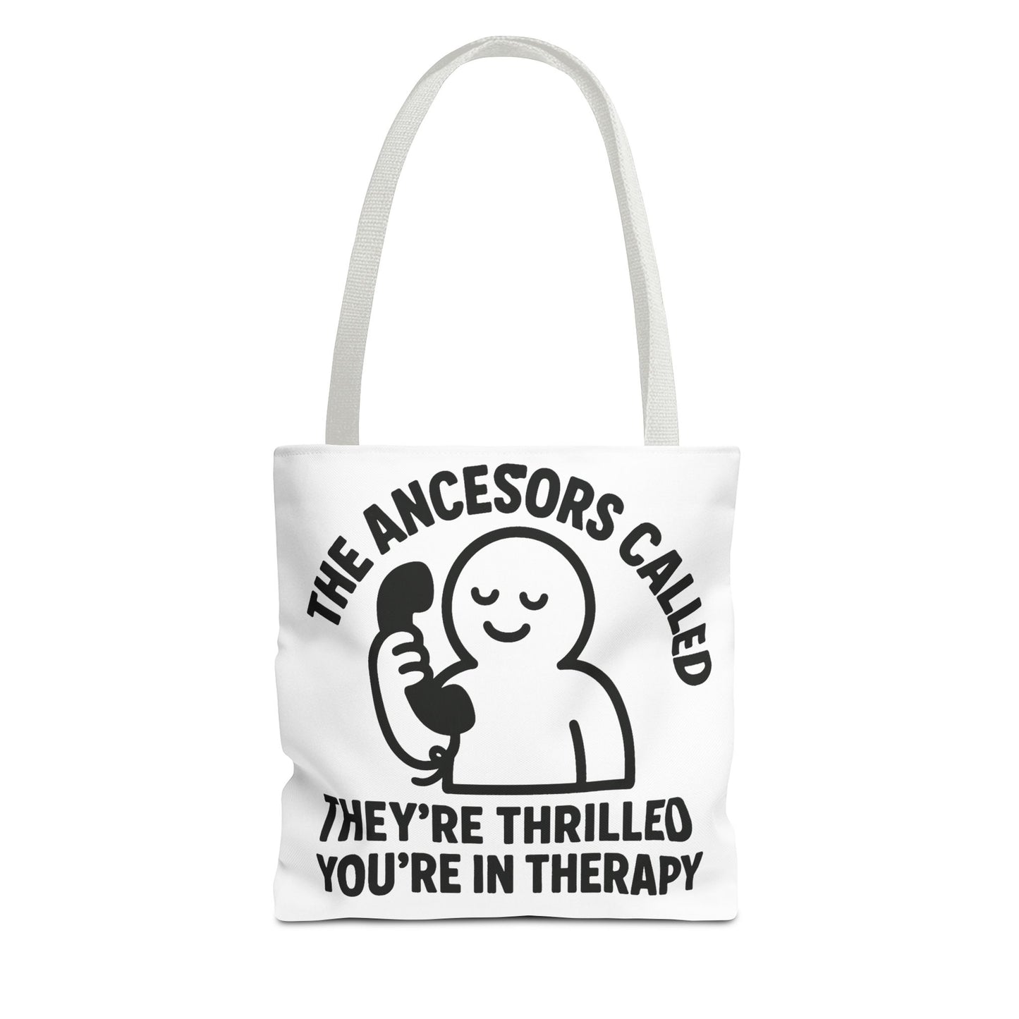"The Ancestors are Thrilled" tote bag, Gym bag carryall