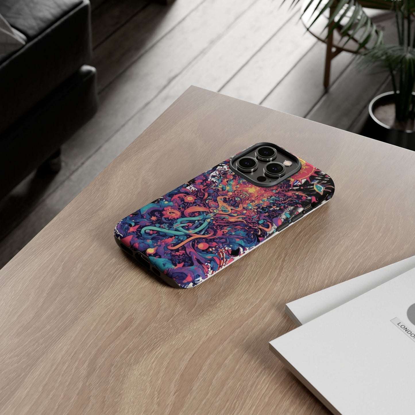 Colorful Phone Case, Unique Phone Cover, Tough Cases, Artistic Smartphone Protector, Gifts for Her