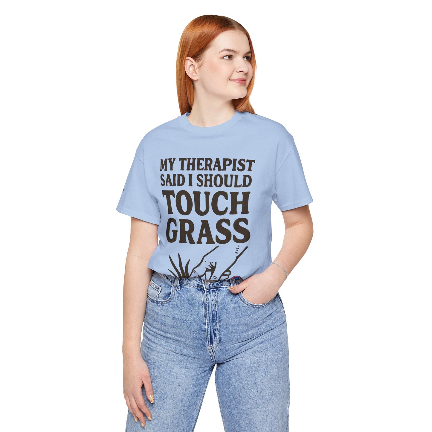 Touch Grass Tee – Sage Advice by Organic Intelligence™ Unisex Tee, Casual Shirt, Cotton T-shirt