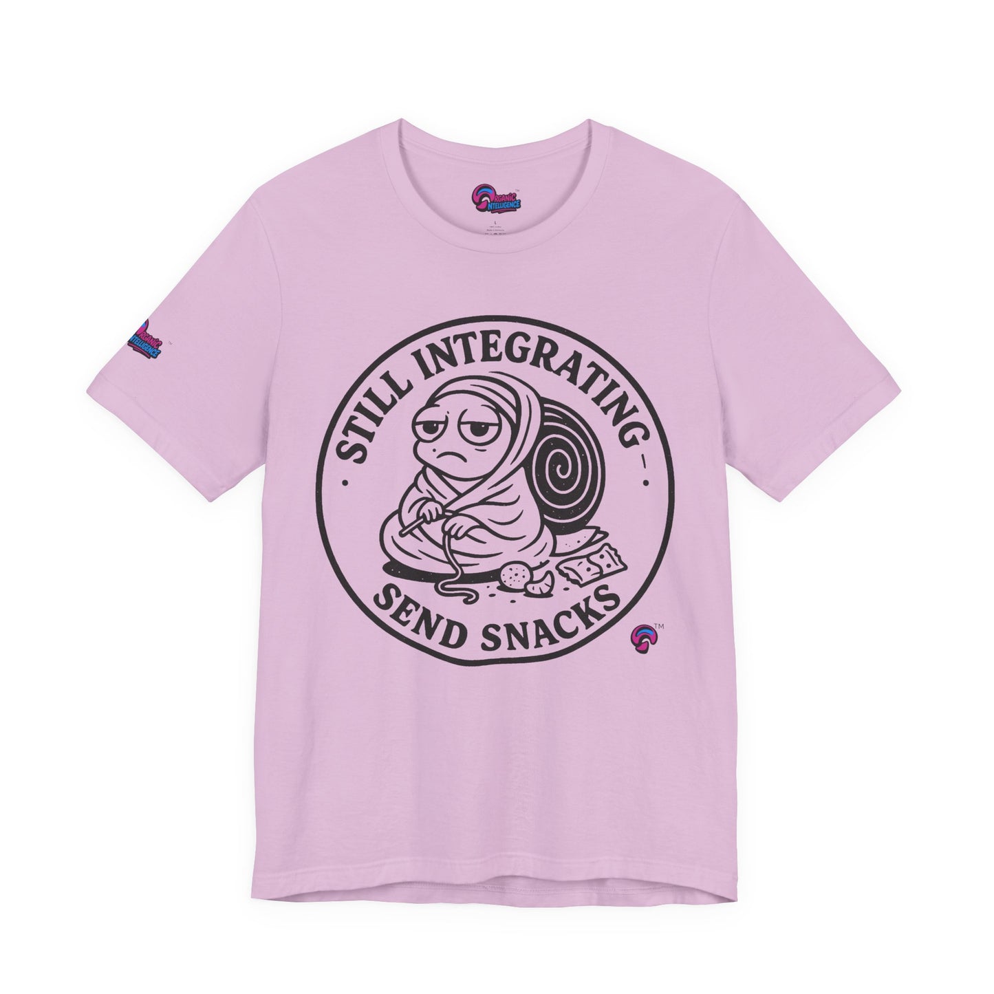 Still Integrating Tee – Snack-Fueled Awakening – Love Language Edition by Organic Intelligence™ Unisex Tee, Casual Shirt, Cotton T-shirt