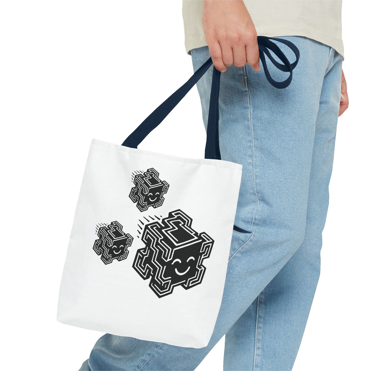 "Glitchee Fam" Motivational Tote Bag, Gym Carryall, Workout Bag, Reusable Shopping Tote, Eco-Friendly Reusable Bag, Challenge Every System Bag