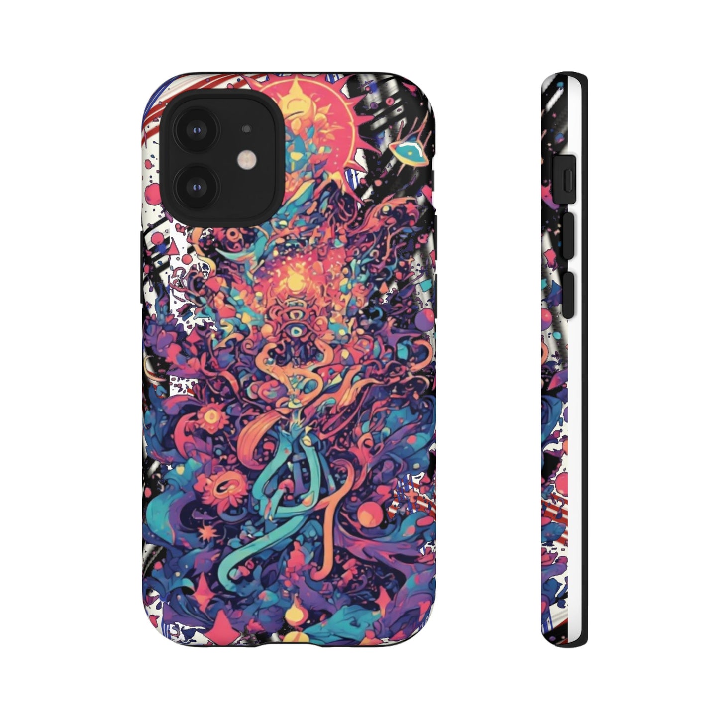 Colorful Phone Case, Unique Phone Cover, Tough Cases, Artistic Smartphone Protector, Gifts for Her