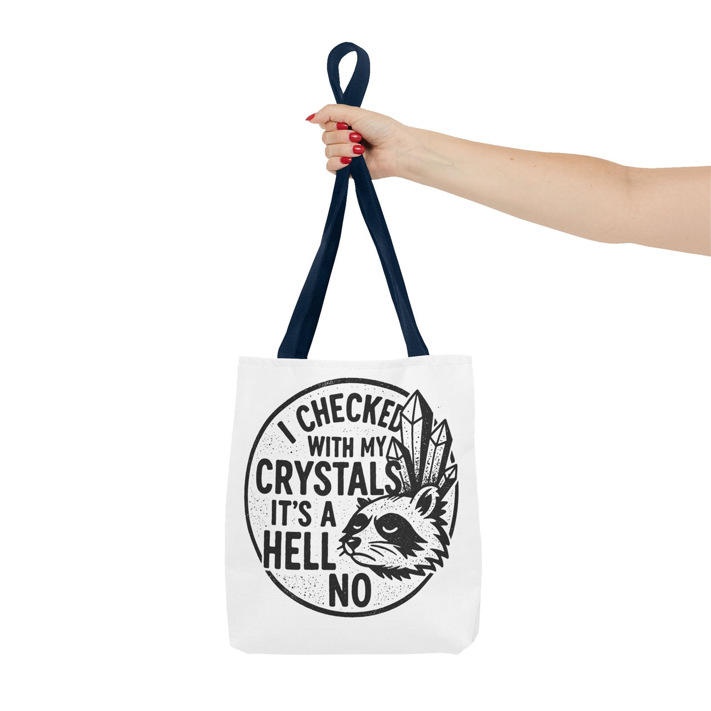 "It's a Hell No" Motivational Tote Bag, Gym Carryall, Workout Bag, Reusable Shopping Tote, Eco-Friendly Reusable Bag, Challenge Every System Bag