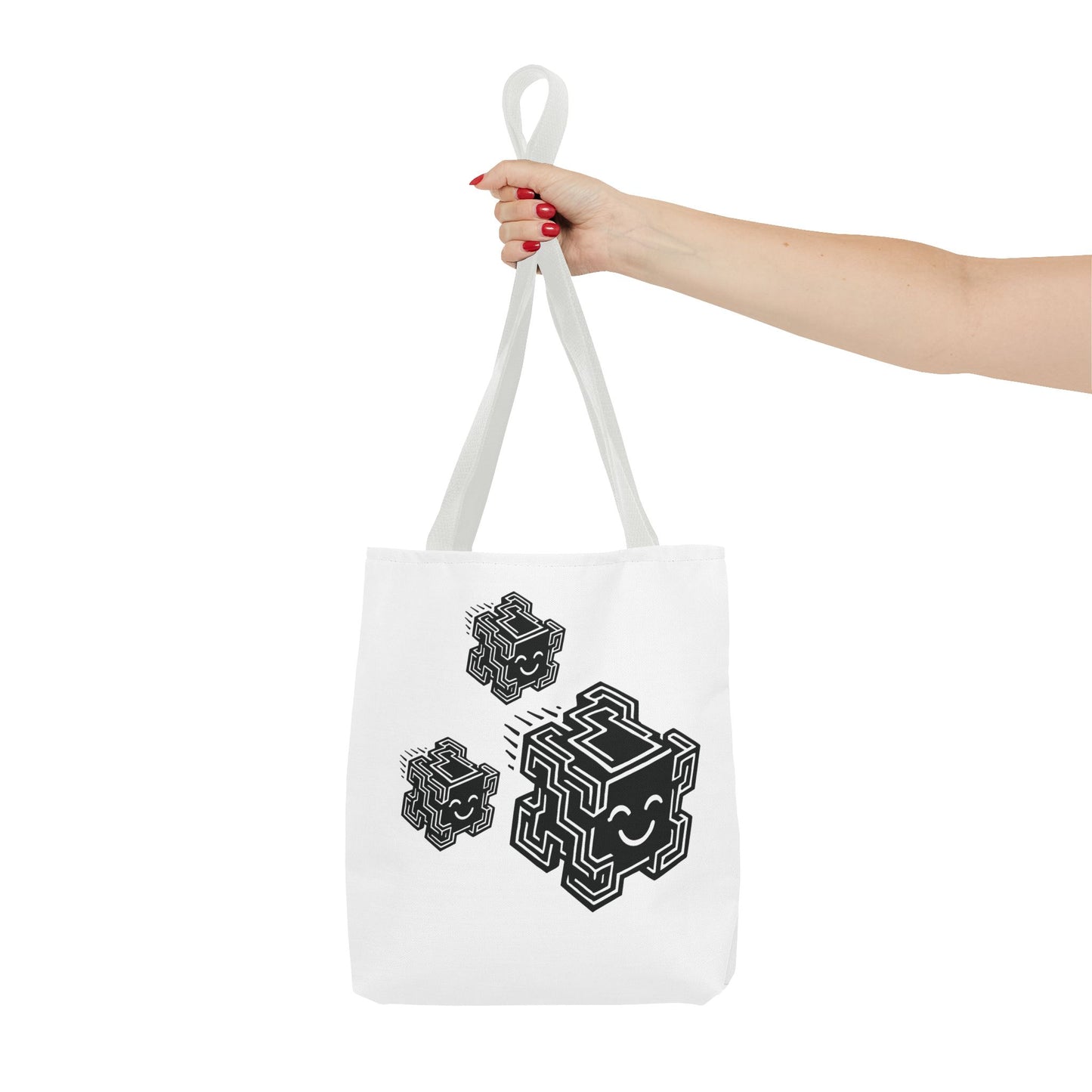"Glitchee Fam" Motivational Tote Bag, Gym Carryall, Workout Bag, Reusable Shopping Tote, Eco-Friendly Reusable Bag, Challenge Every System Bag