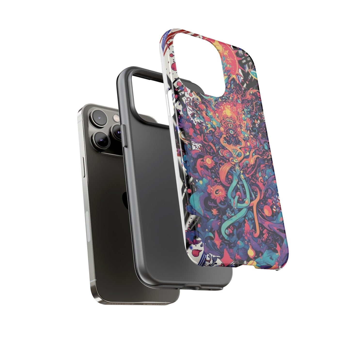 Colorful Phone Case, Unique Phone Cover, Tough Cases, Artistic Smartphone Protector, Gifts for Her