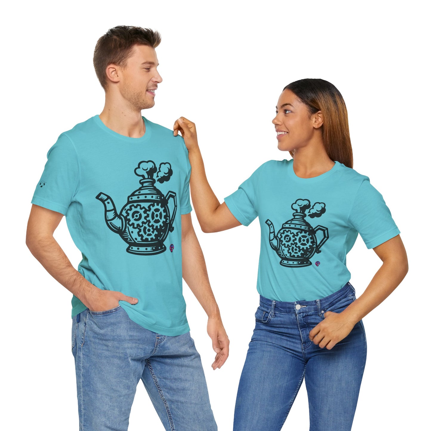 'Full Steam Teapot' by Organic Intelligence™ Unisex Tee, Casual Shirt, Cotton T-shirt