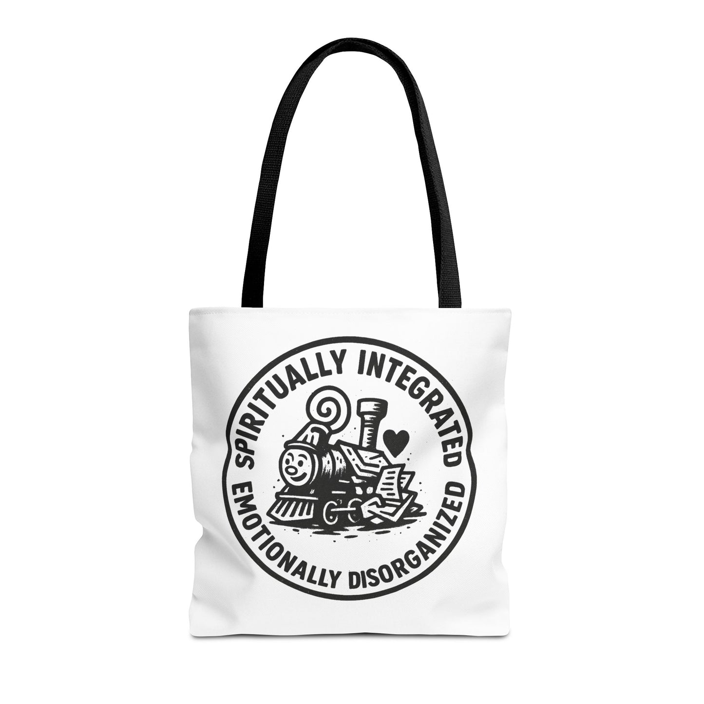 Emotionally Disorganized" Motivational Tote Bag, Gym Carryall, Workout Bag, Reusable Shopping Tote, Eco-Friendly Reusable Bag, Challenge Every System Bag