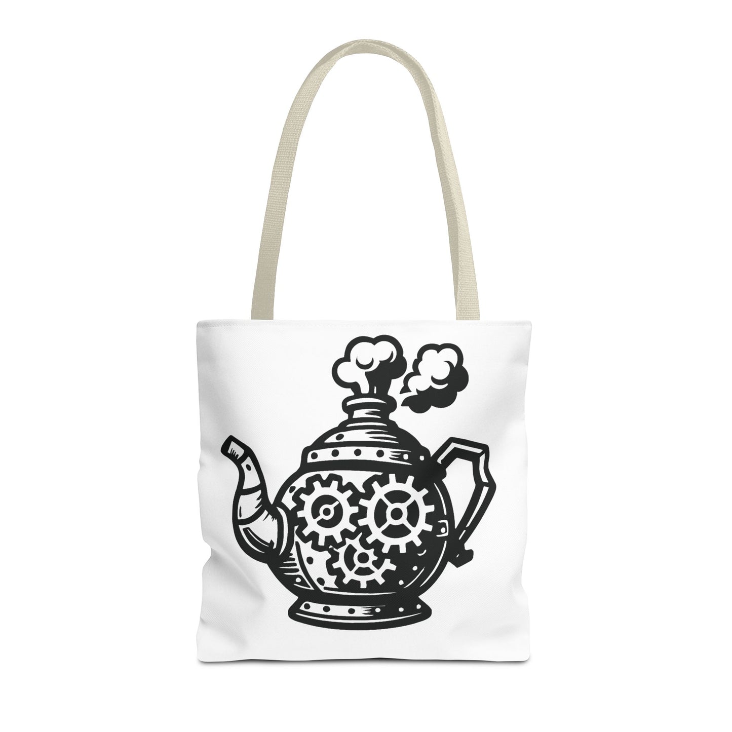 "Tea is On" Motivational Tote Bag, Gym Carryall, Workout Bag, Reusable Shopping Tote, Eco-Friendly Reusable Bag, Challenge Every System Bag