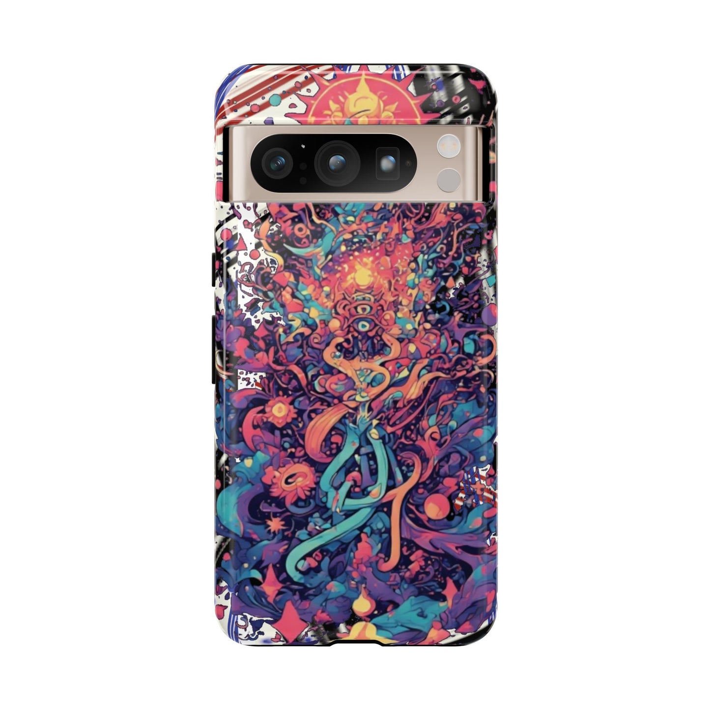 Colorful Phone Case, Unique Phone Cover, Tough Cases, Artistic Smartphone Protector, Gifts for Her