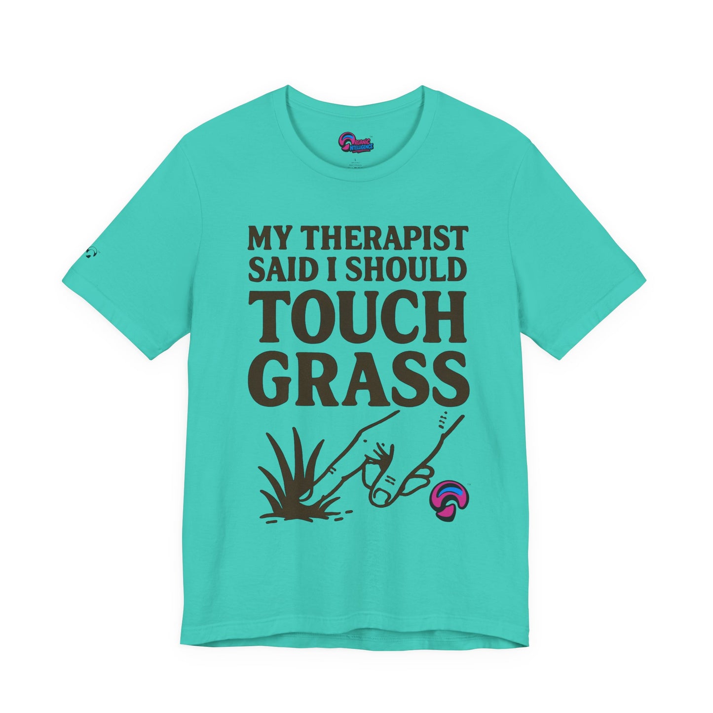 Touch Grass Tee – Sage Advice by Organic Intelligence™ Unisex Tee, Casual Shirt, Cotton T-shirt