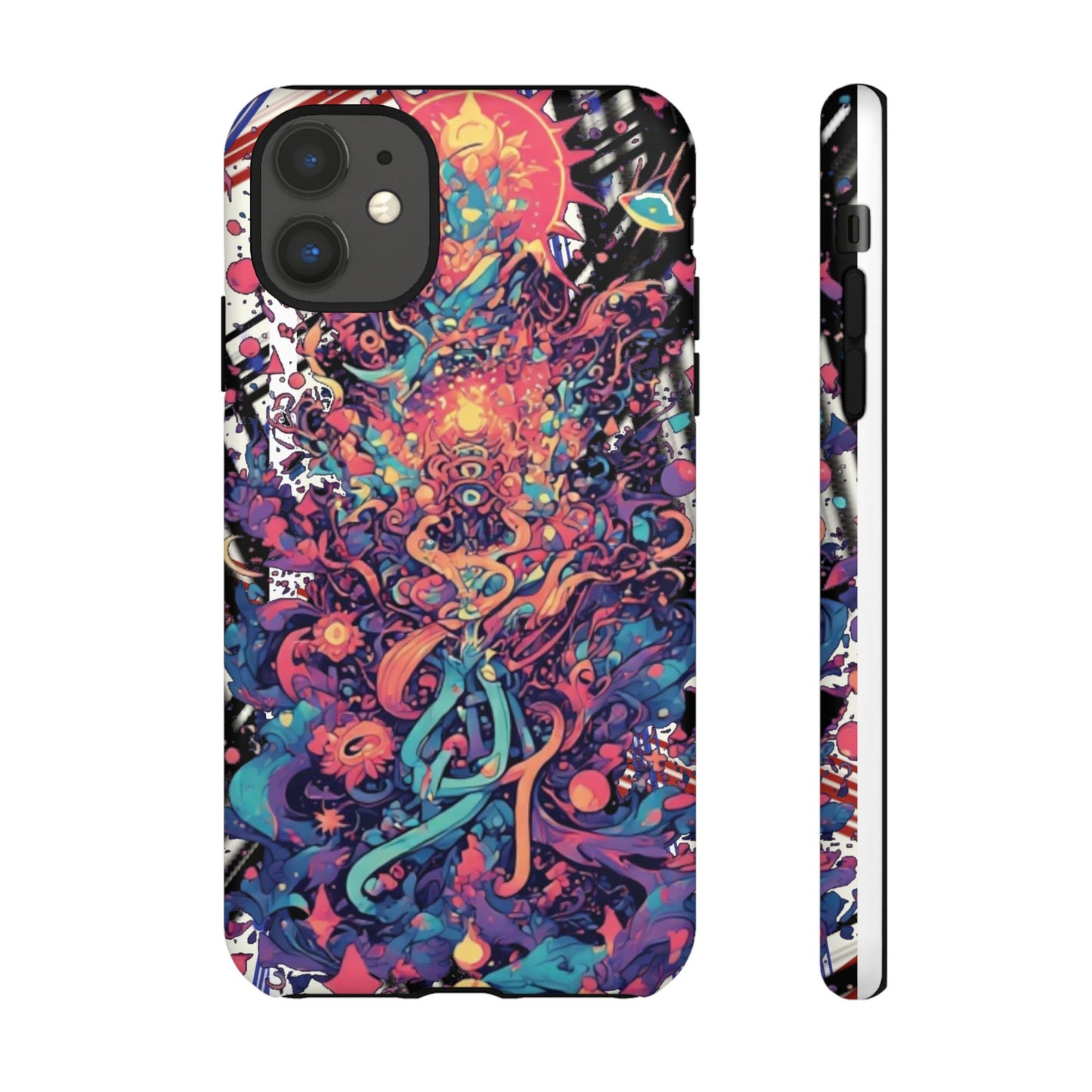 Colorful Phone Case, Unique Phone Cover, Tough Cases, Artistic Smartphone Protector, Gifts for Her