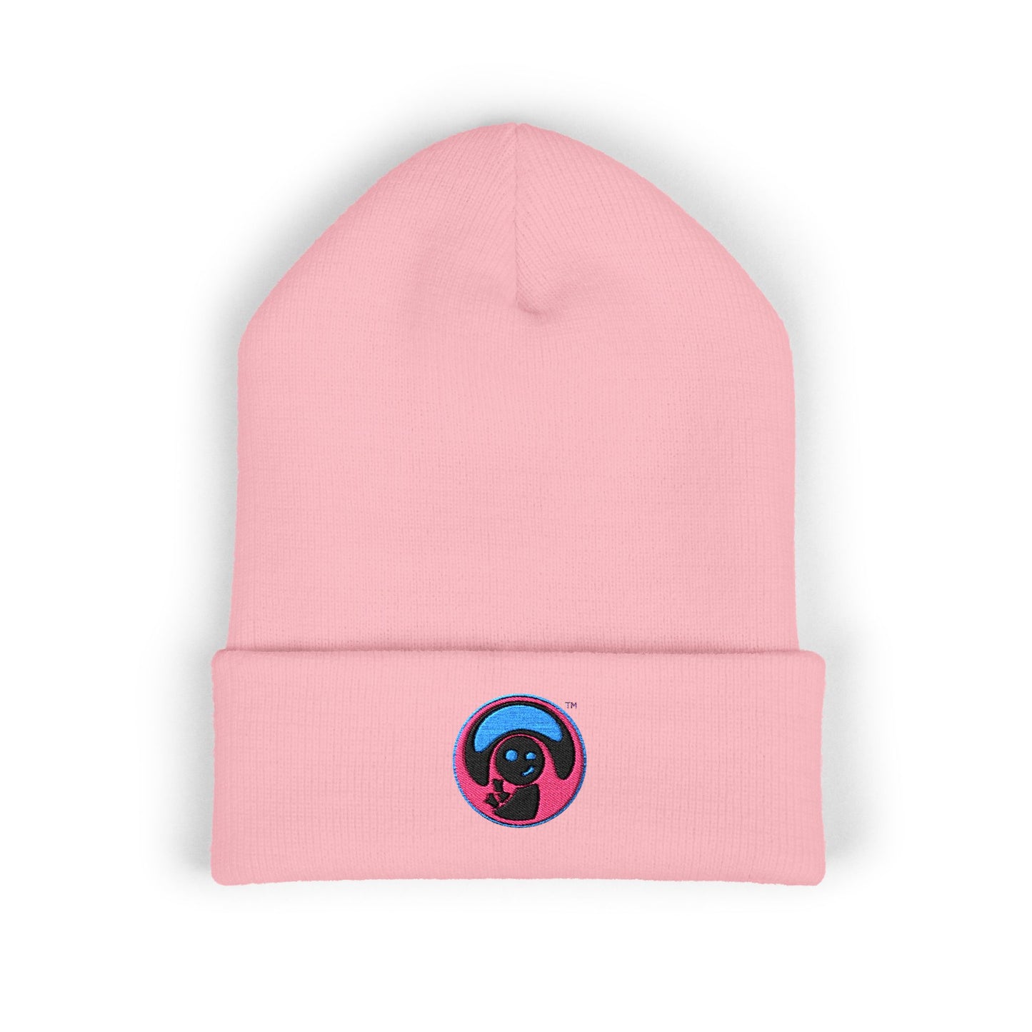 Trendy Embroidered Beanie, Classic Cuffed Beanie, Winter Hat, Fashion Accessory, Holiday Gift, Street Style