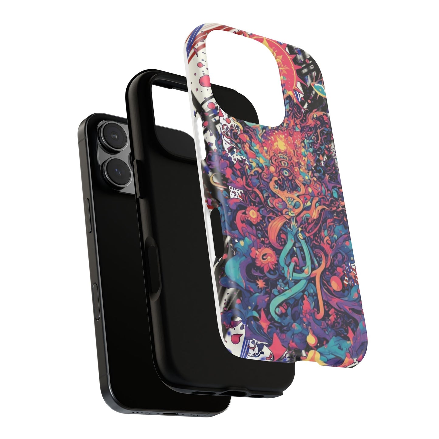 Colorful Phone Case, Unique Phone Cover, Tough Cases, Artistic Smartphone Protector, Gifts for Her