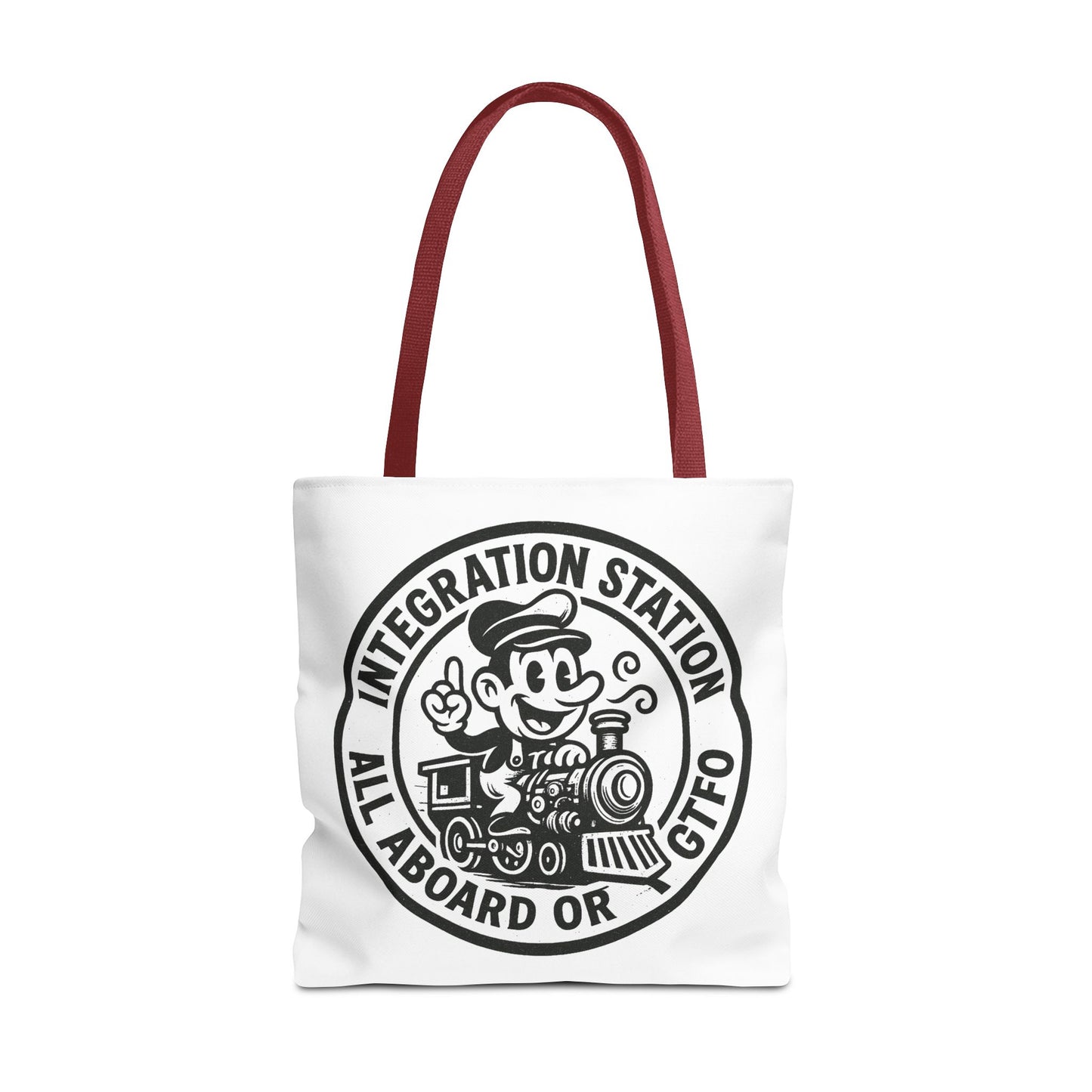 "Integration Station" Motivational Tote Bag, Gym Carryall, Workout Bag, Reusable Shopping Tote, Eco-Friendly Reusable Bag, Challenge Every System Bag