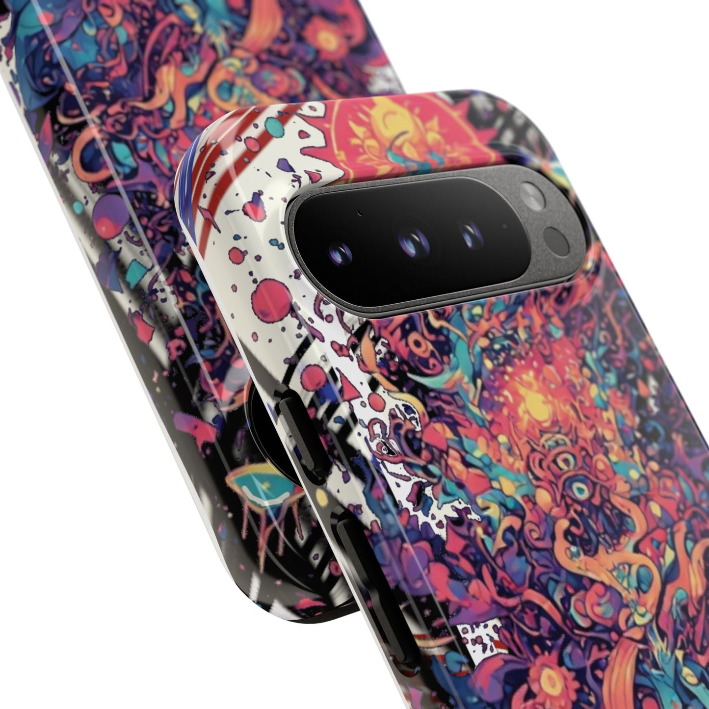 Colorful Phone Case, Unique Phone Cover, Tough Cases, Artistic Smartphone Protector, Gifts for Her