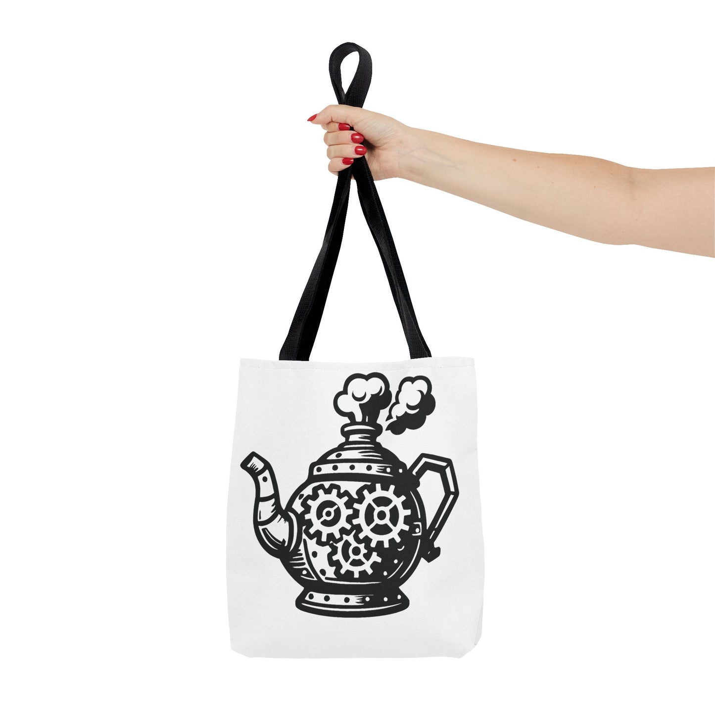 "Tea is On" Motivational Tote Bag, Gym Carryall, Workout Bag, Reusable Shopping Tote, Eco-Friendly Reusable Bag, Challenge Every System Bag