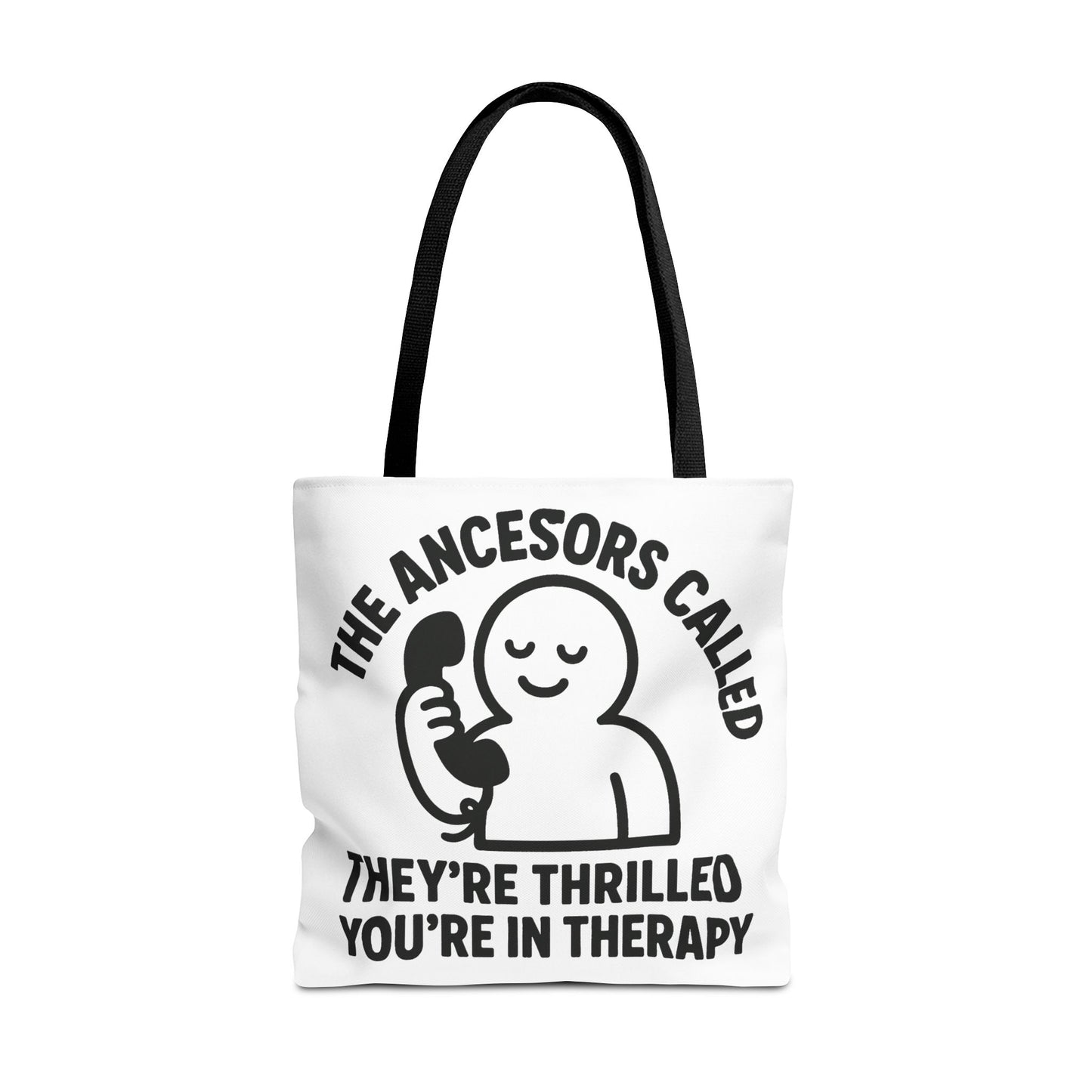 "The Ancestors are Thrilled" tote bag, Gym bag carryall