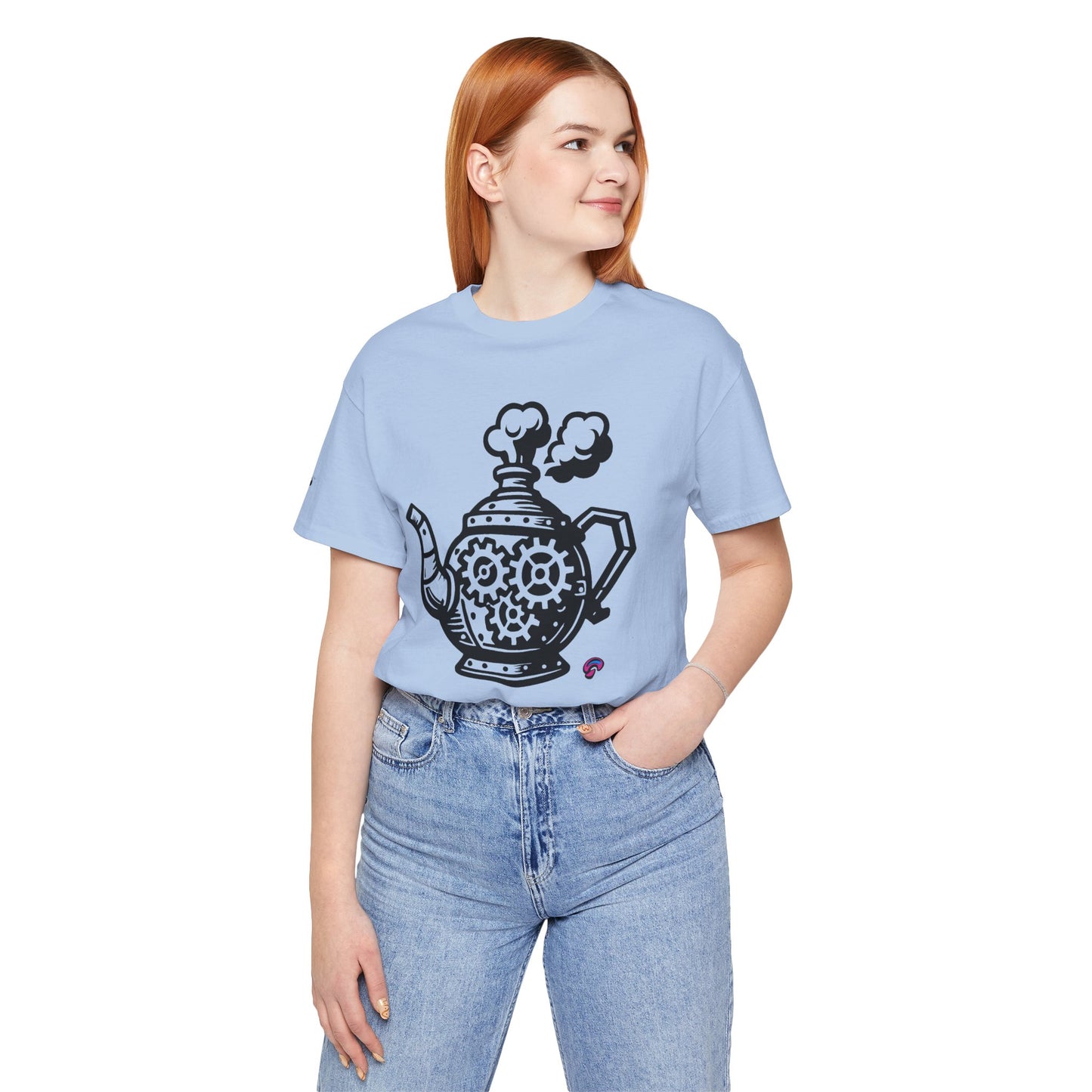 'Full Steam Teapot' by Organic Intelligence™ Unisex Tee, Casual Shirt, Cotton T-shirt