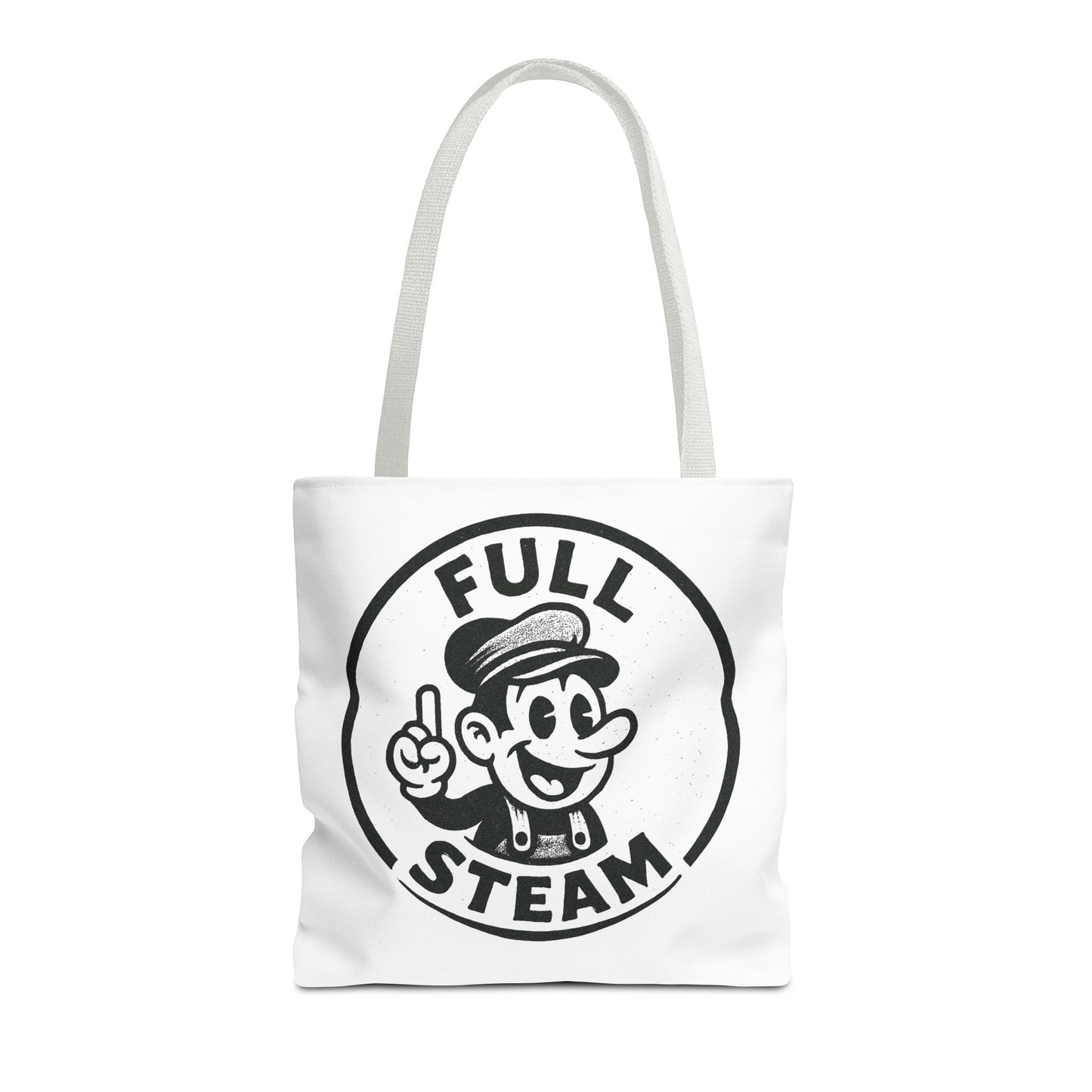 "Full Steam" Band Merch Tote Bag, Gym Carryall, Workout Bag, Reusable Shopping Tote, Eco-Friendly Reusable Bag, Challenge Every System Bag