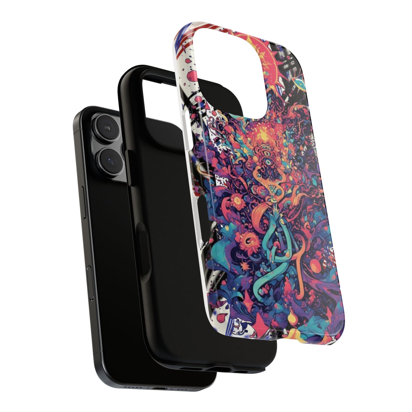 Colorful Phone Case, Unique Phone Cover, Tough Cases, Artistic Smartphone Protector, Gifts for Her