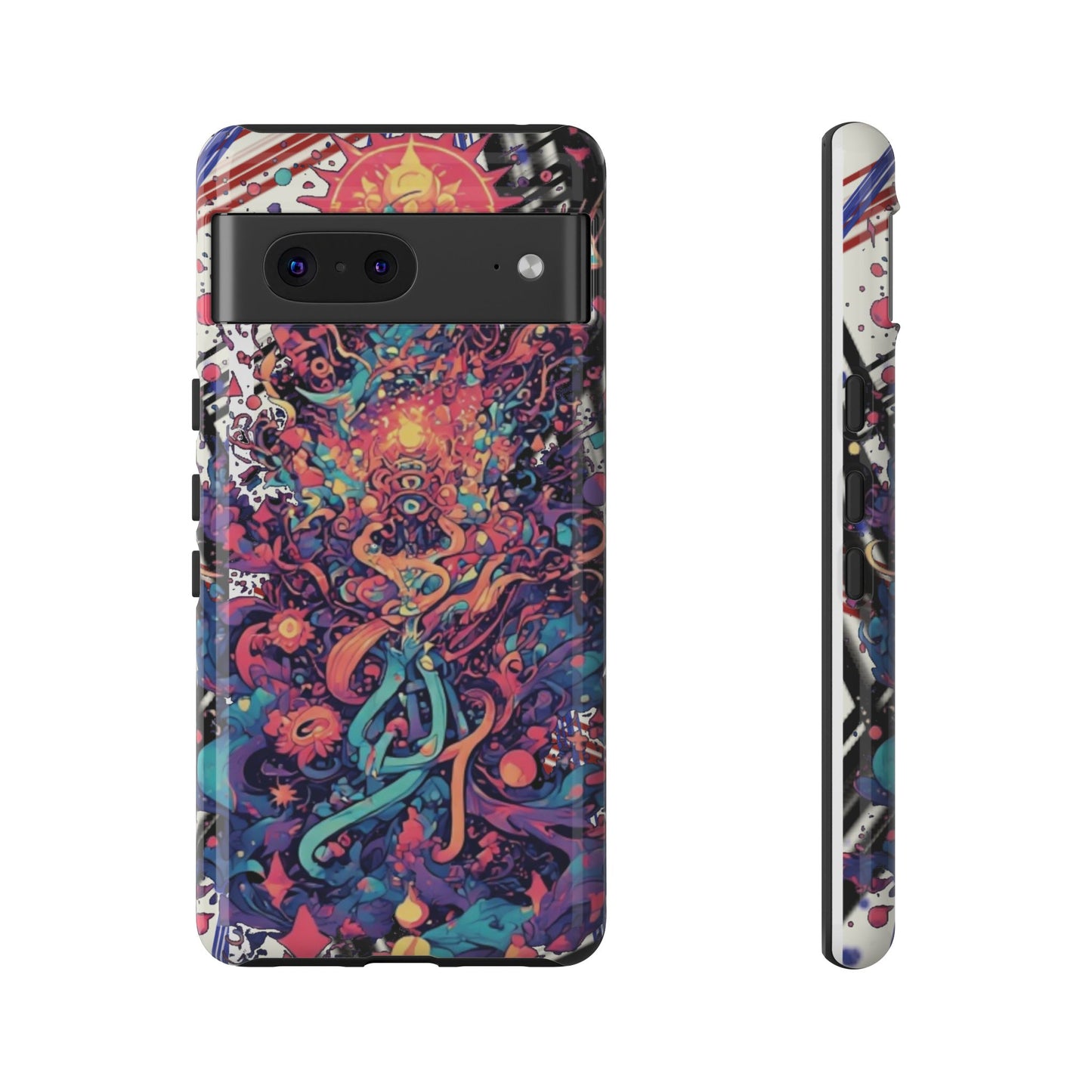 Colorful Phone Case, Unique Phone Cover, Tough Cases, Artistic Smartphone Protector, Gifts for Her