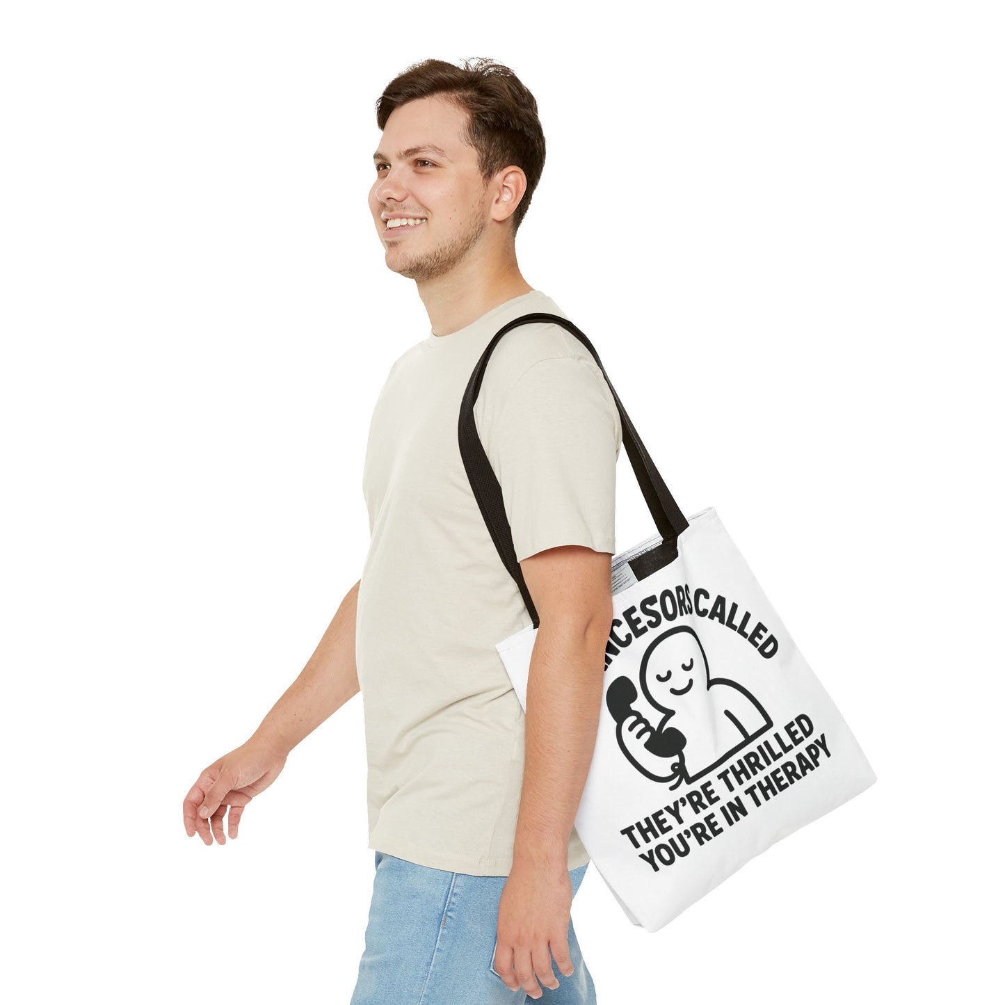 "The Ancestors are Thrilled" tote bag, Gym bag carryall