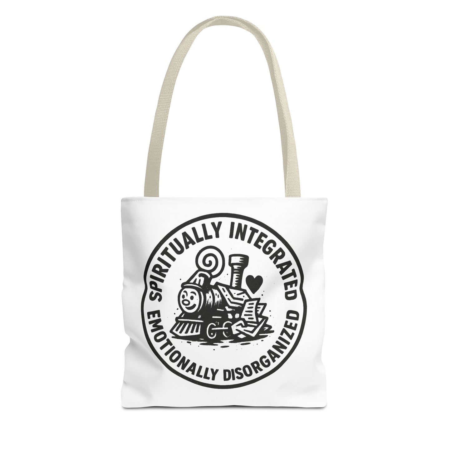 Emotionally Disorganized" Motivational Tote Bag, Gym Carryall, Workout Bag, Reusable Shopping Tote, Eco-Friendly Reusable Bag, Challenge Every System Bag
