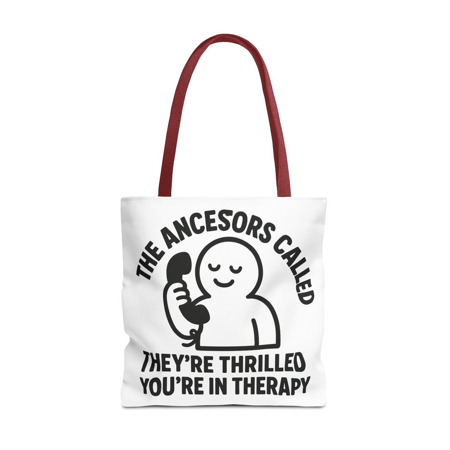 "The Ancestors are Thrilled" tote bag, Gym bag carryall