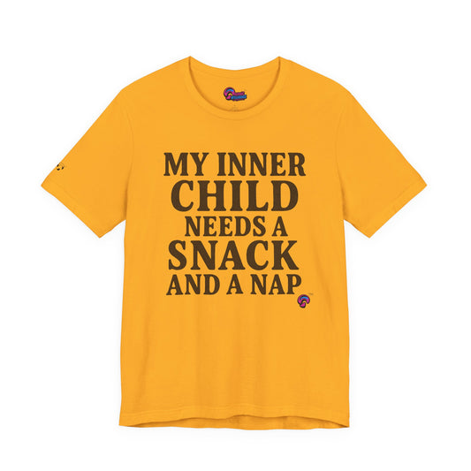 Inner Child Tee – Snack First, Healing Later by Organic Intelligence™ Unisex Tee, Casual Shirt, Cotton T-shirt