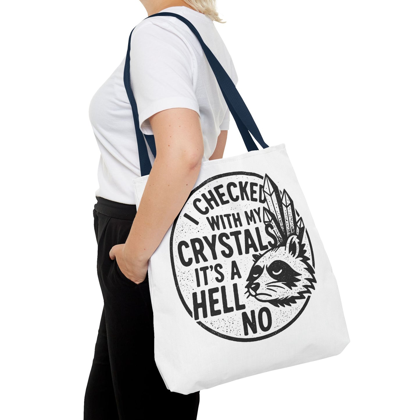 "It's a Hell No" Motivational Tote Bag, Gym Carryall, Workout Bag, Reusable Shopping Tote, Eco-Friendly Reusable Bag, Challenge Every System Bag