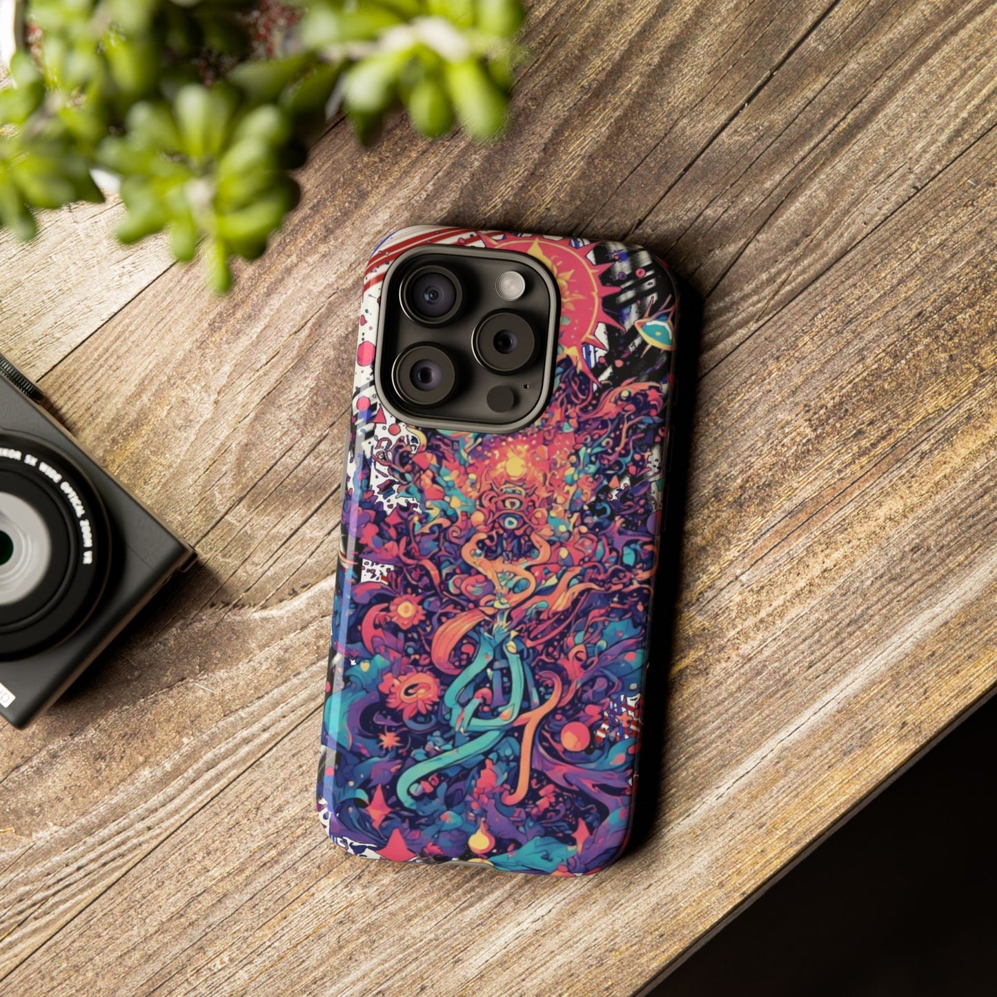Colorful Phone Case, Unique Phone Cover, Tough Cases, Artistic Smartphone Protector, Gifts for Her