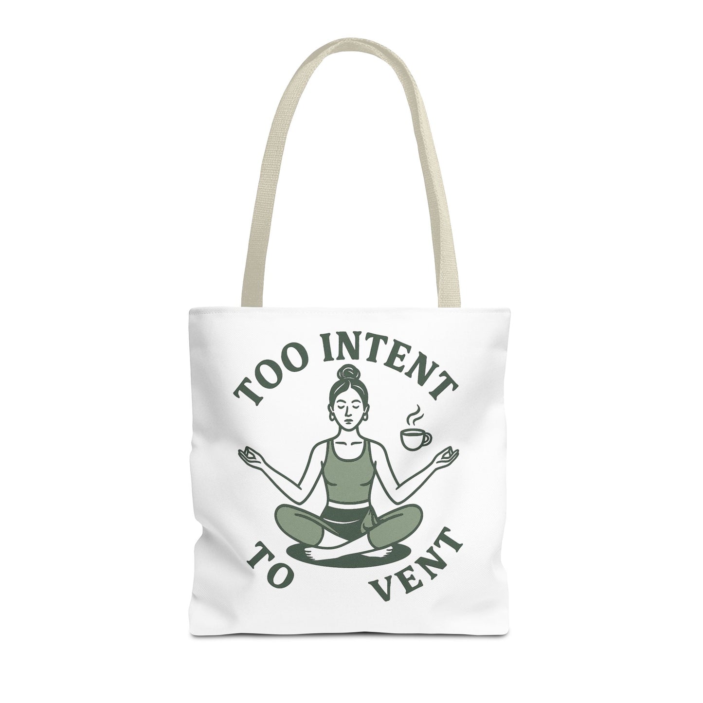 "Too Intent to Vent" Motivational Tote Bag, Gym Carryall, Workout Bag, Reusable Shopping Tote, Eco-Friendly Reusable Bag, Challenge Every System Bag