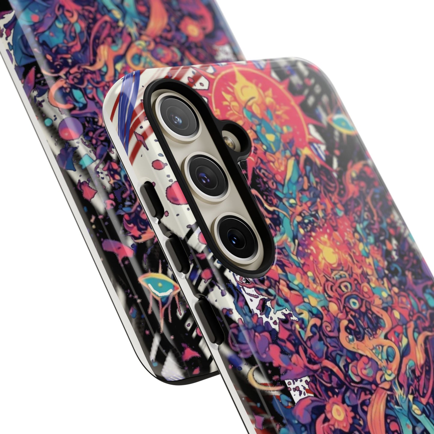Colorful Phone Case, Unique Phone Cover, Tough Cases, Artistic Smartphone Protector, Gifts for Her