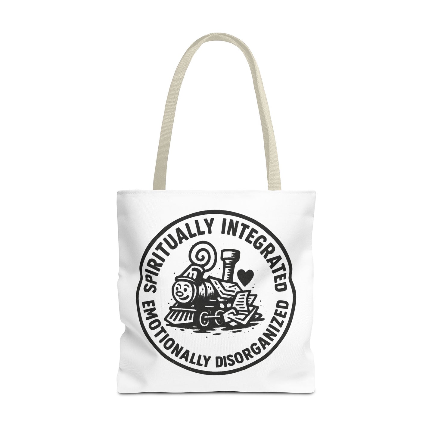 Emotionally Disorganized" Motivational Tote Bag, Gym Carryall, Workout Bag, Reusable Shopping Tote, Eco-Friendly Reusable Bag, Challenge Every System Bag