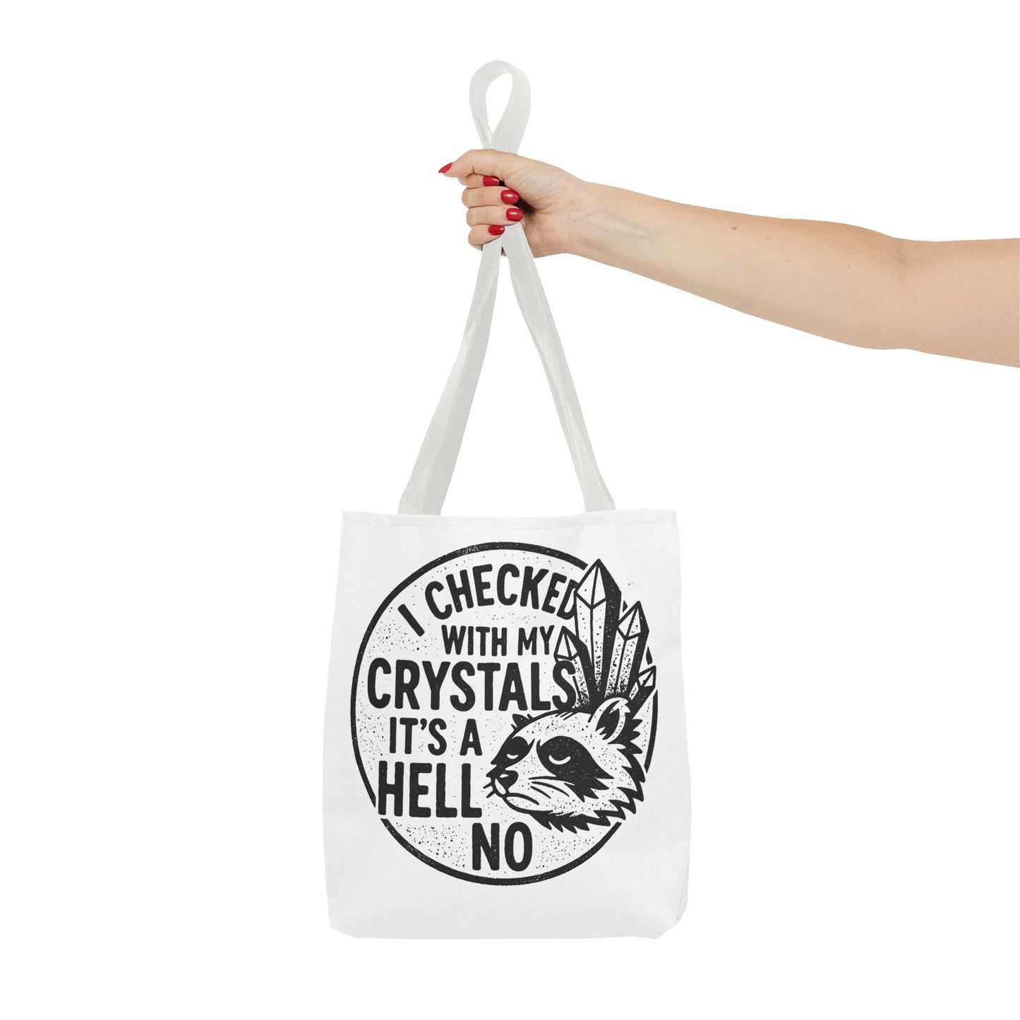 "It's a Hell No" Motivational Tote Bag, Gym Carryall, Workout Bag, Reusable Shopping Tote, Eco-Friendly Reusable Bag, Challenge Every System Bag