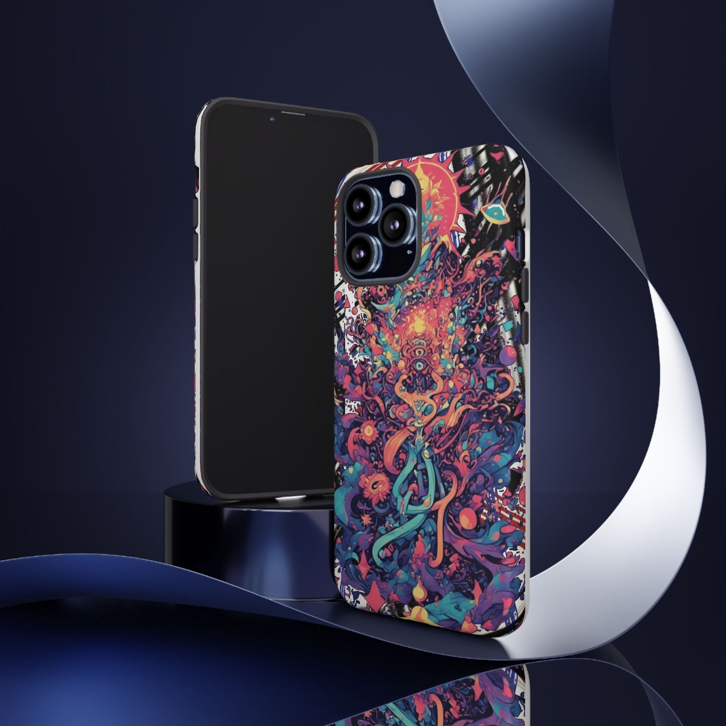 Colorful Phone Case, Unique Phone Cover, Tough Cases, Artistic Smartphone Protector, Gifts for Her