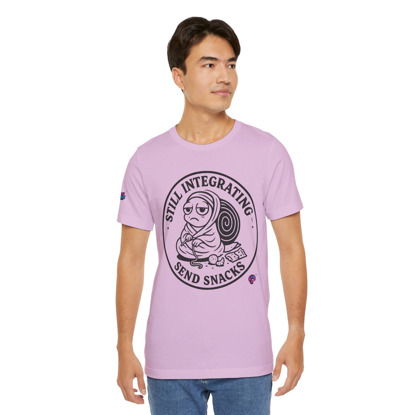 Still Integrating Tee – Snack-Fueled Awakening – Love Language Edition by Organic Intelligence™ Unisex Tee, Casual Shirt, Cotton T-shirt