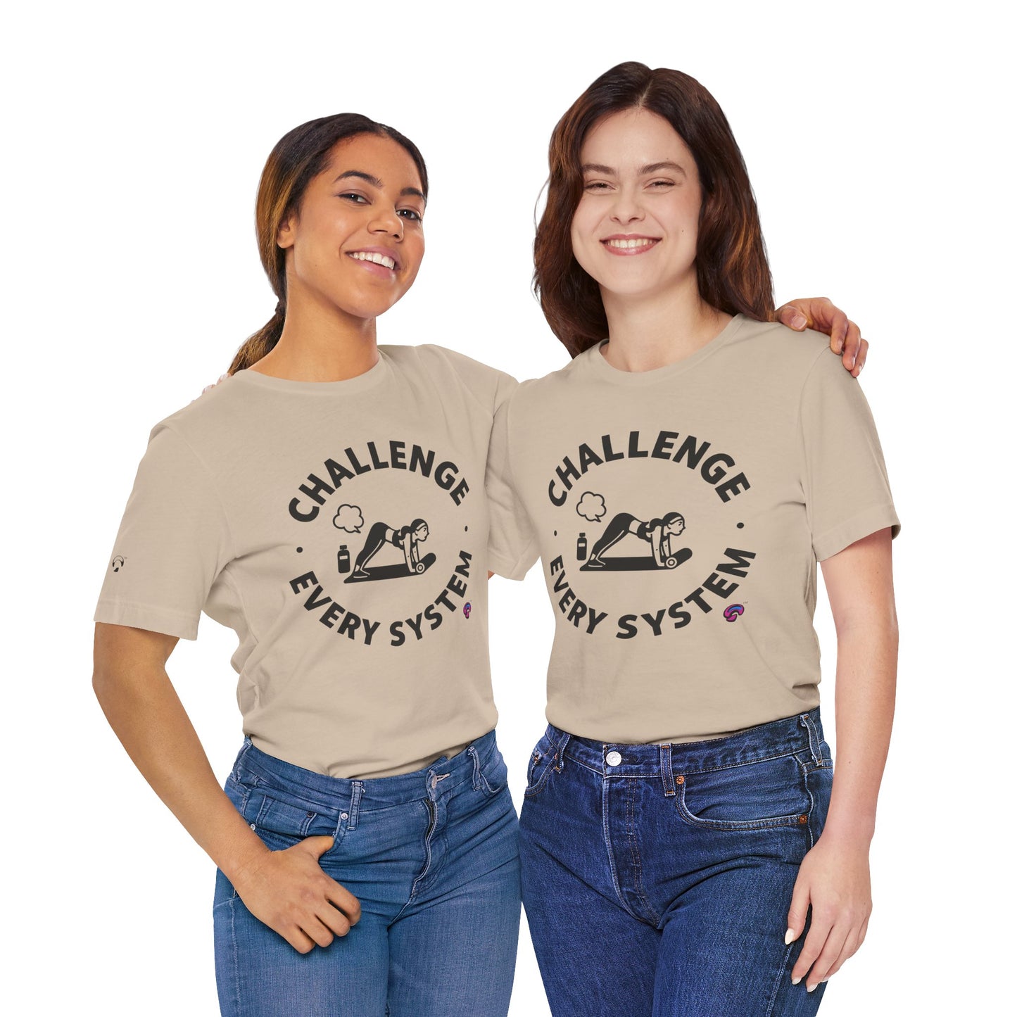 'Challenge Every System' by Organic Intelligence™ Unisex Tee, Casual Shirt, Cotton T-shirt