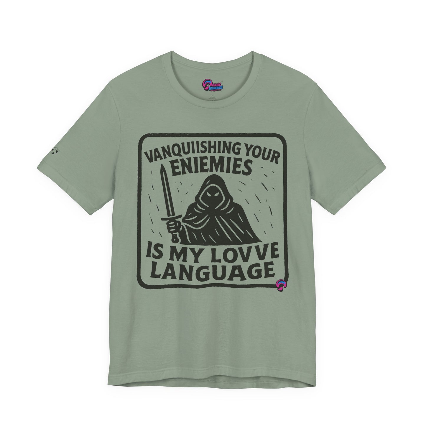Vanquishing Tee – Love Language Edition by Organic Intelligence™ Unisex Tee, Casual Shirt, Cotton T-shirt