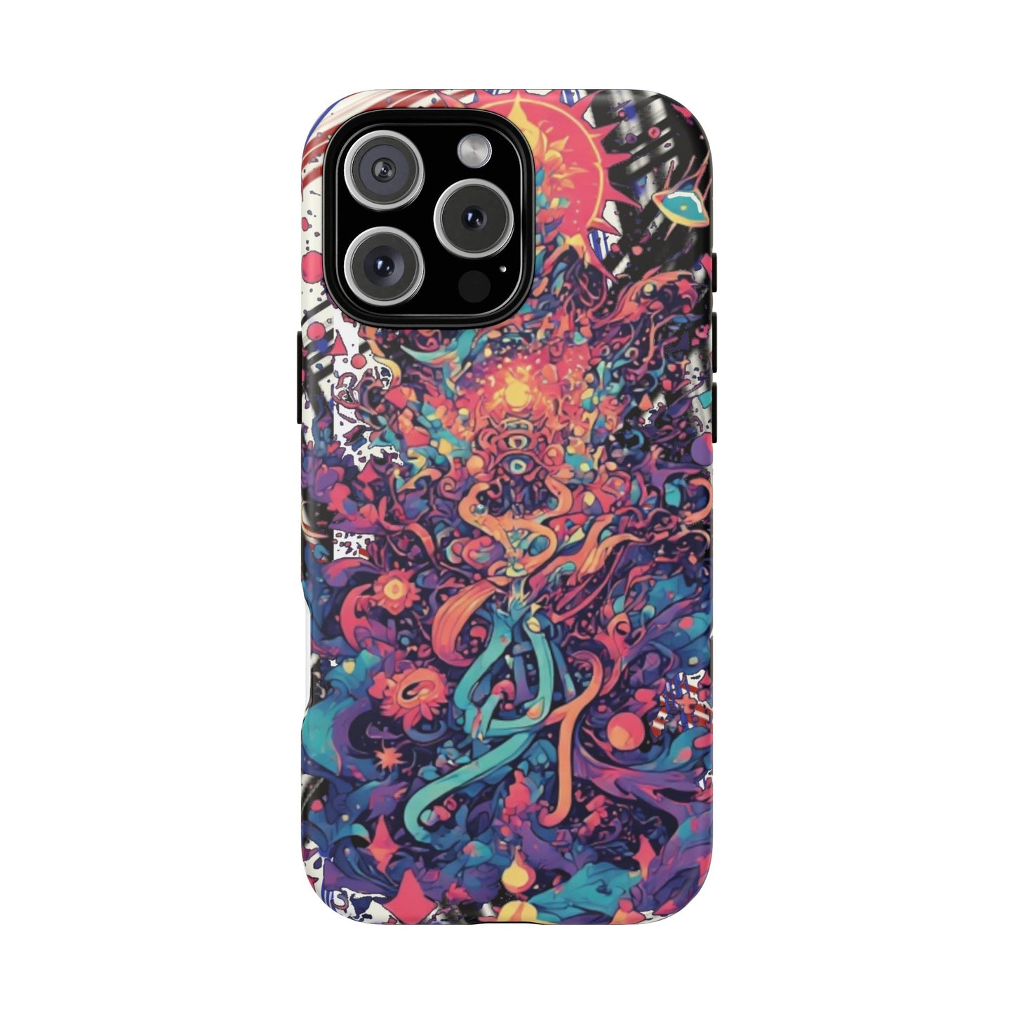 Colorful Phone Case, Unique Phone Cover, Tough Cases, Artistic Smartphone Protector, Gifts for Her