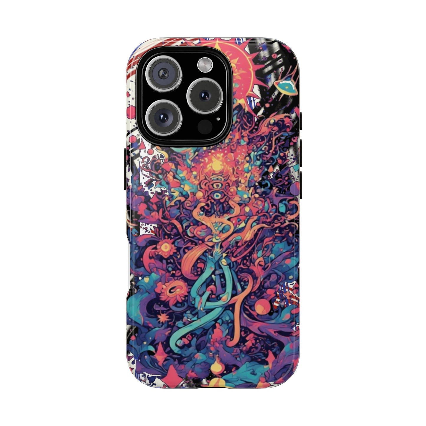 Colorful Phone Case, Unique Phone Cover, Tough Cases, Artistic Smartphone Protector, Gifts for Her