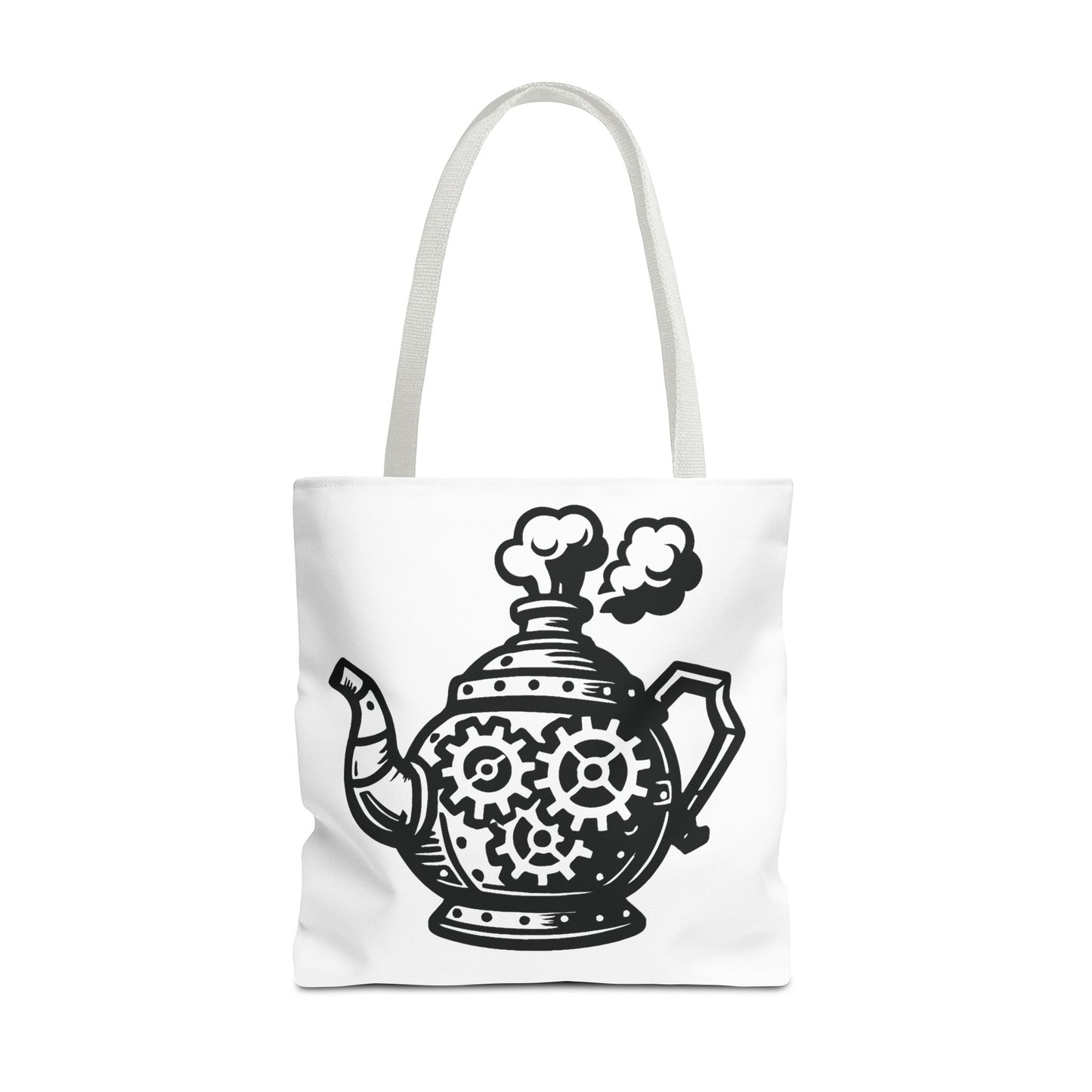"Tea is On" Motivational Tote Bag, Gym Carryall, Workout Bag, Reusable Shopping Tote, Eco-Friendly Reusable Bag, Challenge Every System Bag