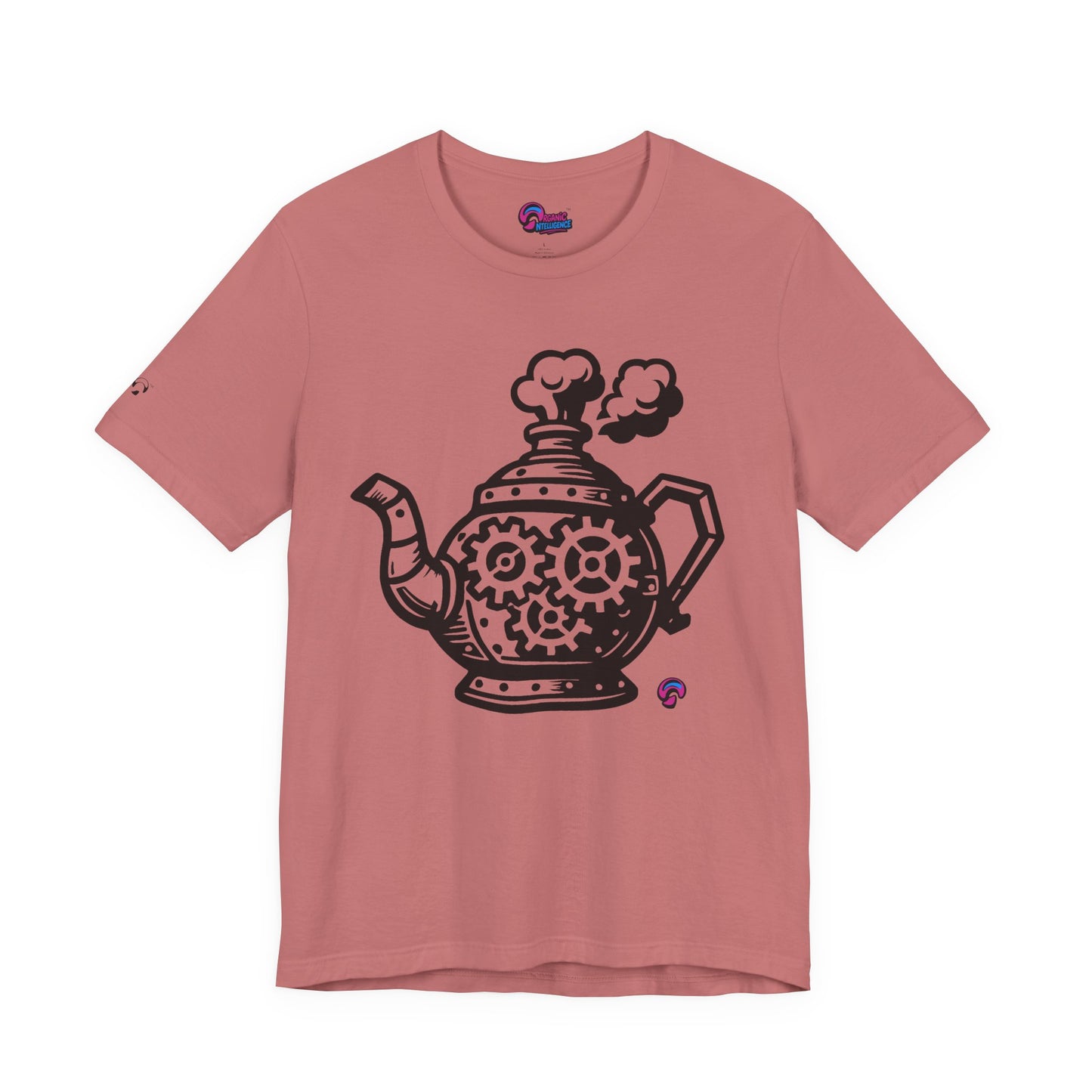 'Full Steam Teapot' by Organic Intelligence™ Unisex Tee, Casual Shirt, Cotton T-shirt